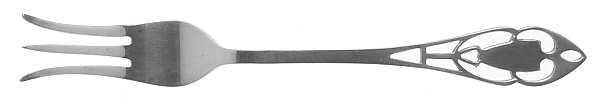 Pierced Handle (Sterling, 1951) Fork-Pickle/Olive-Short Handle