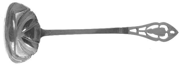 Pierced Handle (Sterling, 1951) Solid Piece Cream Ladle