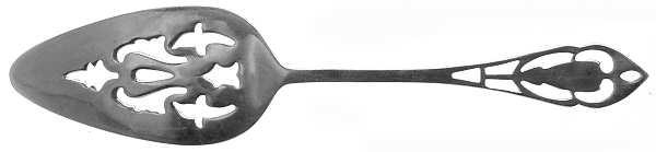 Pierced Handle (Sterling, 1951) Solid Pierced Cheese Server