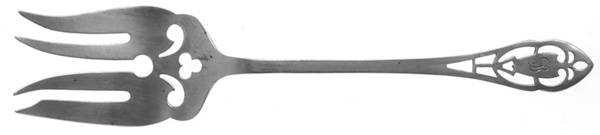 Pierced Handle (Sterling, 1951) Large Chipped Beef Fork