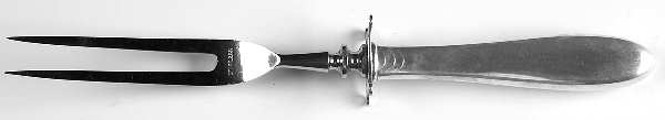Plymouth (Sterling, 1933) Small Steak Carving Fork with Stainless Prongs