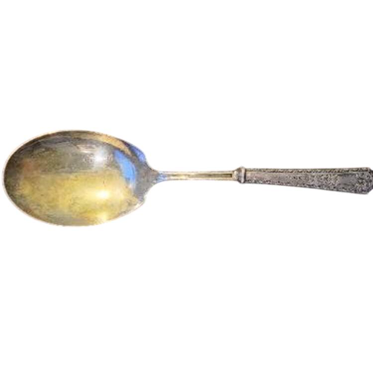 Princess (Sterling, 1910-1932) Casserole Spoon with Smooth Silverplate Bowl