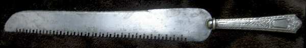 Princess (Sterling, 1910-1932) Bread Knife with Stainless Blade