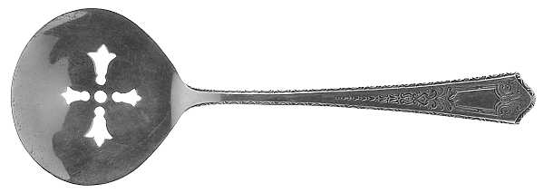 Princess (Sterling, 1910-1932) Solid Bon Bon Spoon with Pierced Bowl