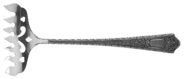 Princess (Sterling, 1910-1932) Large Solid Tined Sardine Serving Fork