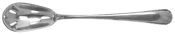 Silver Stream (Sterling, 1934, No Monograms) Pierced Bowl Short Handle Olive Spoon