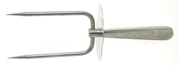 Silver Stream (Sterling, 1934, No Monograms) Large Joint/Roast Holder Fork