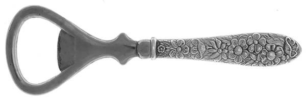 Southern Rose (Sterling, 1933) Bottle Opener with Silverplate Bowl
