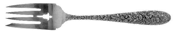 Southern Rose (Sterling, 1933) Small Solid Cold Meat Serving Fork