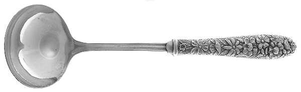 Southern Rose (Sterling, 1933) Hollow Handle Gravy Ladle, Plate Bowl