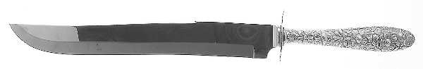 Southern Rose (Sterling, 1933) Large Stainless Blade Roast Carving Knife