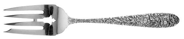 Southern Rose (Sterling, 1933) Medium Solid Cold Meat Serving Fork