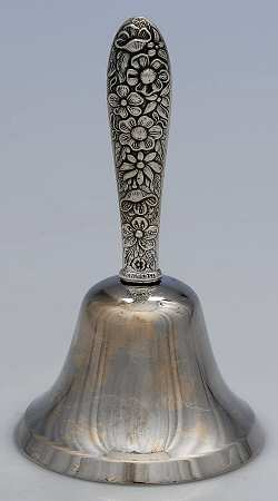 Southern Rose (Sterling, 1933) Bell (w/Silverplate Bowl)