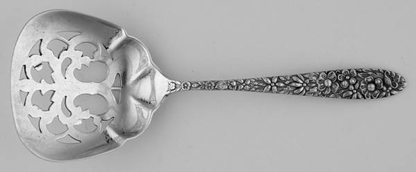Southern Rose (Sterling, 1933) Pierced Nut Serving Spoon
