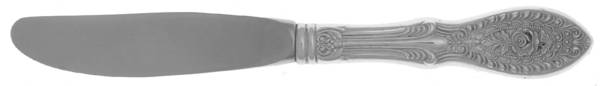 Valenciennes (Sterling, 1938) Modern Hollow Butter Spreader (Stainless) by Manchester