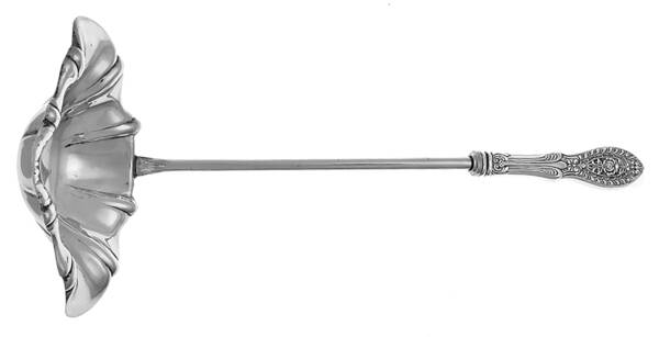 Valenciennes (Sterling, 1938) Punch Ladle with Silverplate Bowl by Manchester