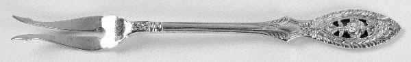 Valenciennes (Sterling, 1938) Long Handle Olive Fork by Manchester