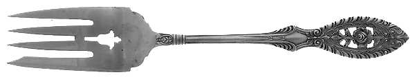 Valenciennes (Sterling, 1938) Small Solid Cold Meat Serving Fork