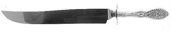 Valenciennes (Sterling, 1938) Large Stainless Blade Roast Carving Knife