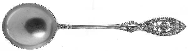 Valenciennes (Sterling, 1938) Round Bowl Soup Spoon (Cream Soup)