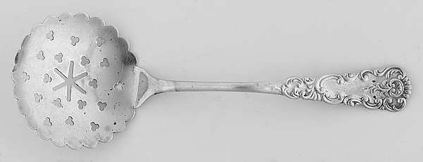 Washington (Sterling, 1890) Solid Bon Bon Spoon with Pierced Bowl