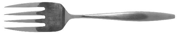 MFF1 (Stainless) Medium Solid Cold Meat Serving Fork
