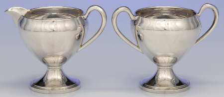 Sterling Hollowware Mini Sterling Creamer and Open Sugar
