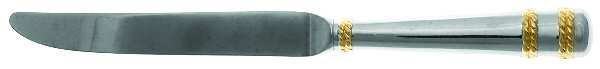 Amore d'Oro (Stainless, Gold Accents) Modern Hollow Knife