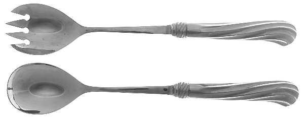 Bellini (Stainless) 2 Pc Salad Set with Stainless Bowl