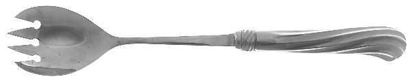 Bellini (Stainless) Salad Serving Fork with Stainless Prongs