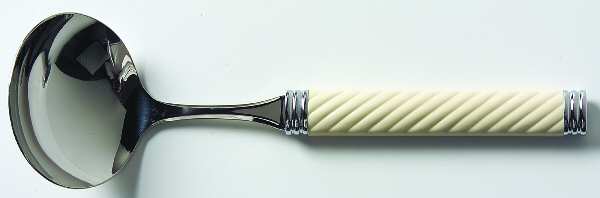 Braid-Cream (Stainless) Solid Gravy Ladle