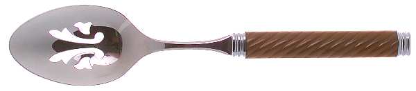 Braid-Gold (Stainless) Pierced Tablespoon (Serving Spoon)