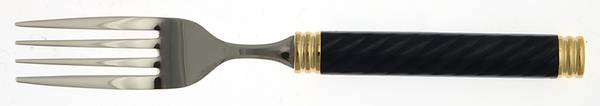 Braid-Lapis (Metallics, Gold Accent) Individual Salad Fork