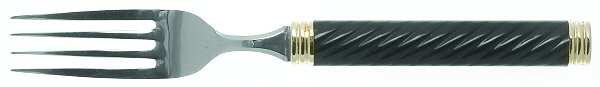 Braid-Onyx (Metallics, Gold Accent) Fork
