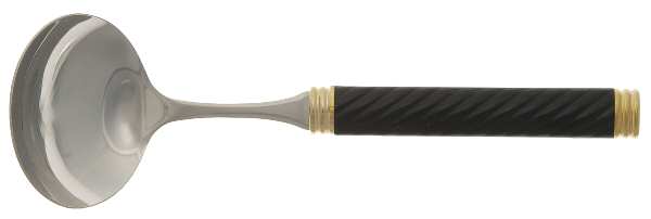 Braid-Onyx (Metallics, Gold Accent) Solid Gravy Ladle