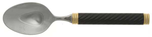 Braid-Onyx (Metallics, Gold Accent) Place/Oval Soup Spoon