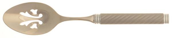 Braid-Platinum (Stainless) Pierced Tablespoon (Serving Spoon)
