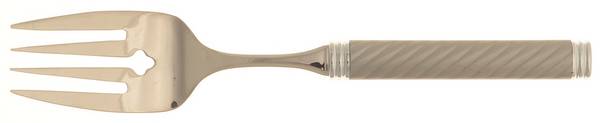 Braid-Platinum (Stainless) Large Solid Cold Meat Serving Fork