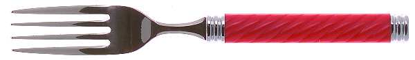 Braid-Primary Red Individual Salad Fork