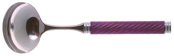 Braid-Rose Quartz (Stainless) Solid Gravy Ladle