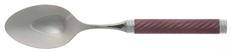 Braid-Rose Quartz (Stainless) Tablespoon (Serving Spoon)