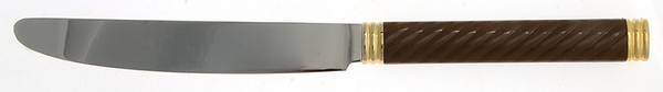 Braid-Tobacco (Mettalics, Gold Accent) New French Hollow Knife