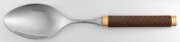 Braid-Tobacco (Mettalics, Gold Accent) Tablespoon (Serving Spoon)
