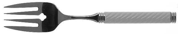 Braid-Snow (Stainless) Large Solid Cold Meat Serving Fork