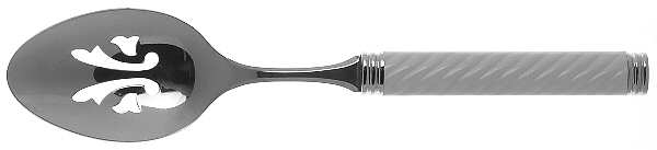 Braid-Snow (Stainless) Pierced Tablespoon (Serving Spoon)