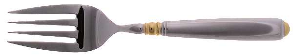 Carlisle (Stainless, Gold Accent) Medium Solid Cold Meat Serving Fork