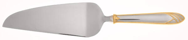 Cathedral Gold (Stainless, Gold Accent) Pie and Cake Server with Stainless Blade HC