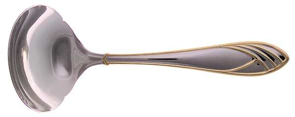Cathedral Gold (Stainless, Gold Accent) Solid Gravy Ladle