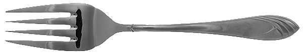 Cathedral (Stainless) Large Solid Cold Meat Serving Fork