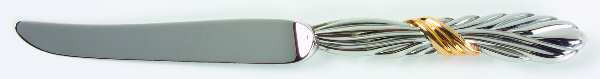 Corda D'Oro (Stainless, Gold Accent) Modern Hollow Knife